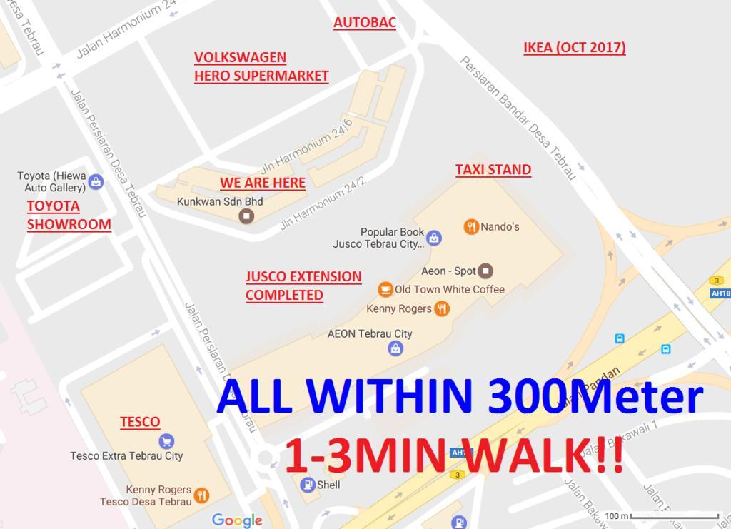 ג'והור בהרו Homestay@Aeon Desa Tebrau מראה חיצוני תמונה